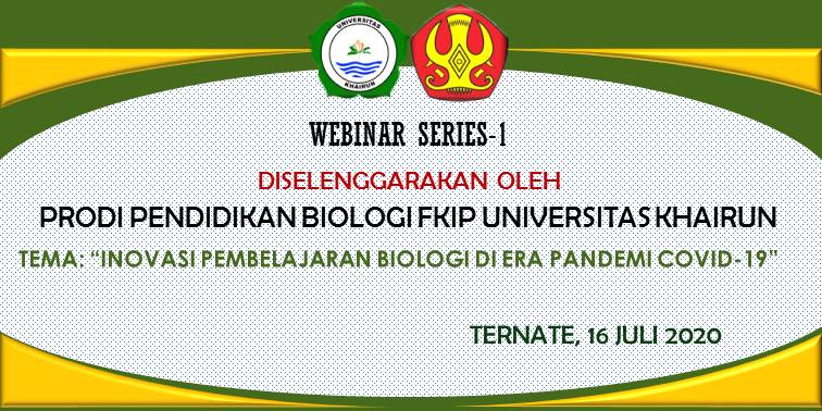 Seminar Nasional Dalam Jaringan, Biologi Unkhair Gelar Webinar Series-1