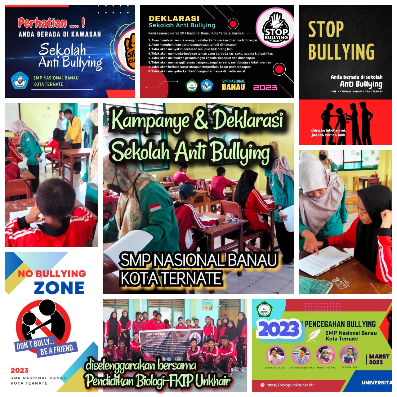 Pengabdian Masyarakat Dosen Prodi Pendidikan Biologi FKIP Unkhair di SMP Nasional Banau Kota Ternate